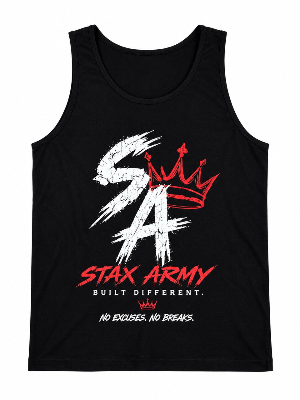 Stax Army SA Crown Black Tank Top